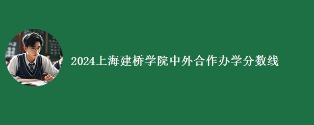 2024上海建桥学院中外合作办学分数线