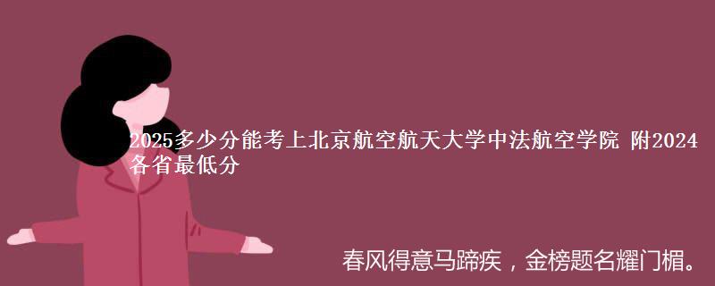 2025多少分能考上北京航空航天大学中法航空学院 附2024各省最低分