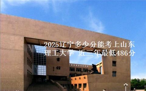 2025辽宁多少分能考上山东理工大学 近三年最低486分