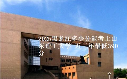 2025黑龙江多少分能考上山东理工大学 近三年最低390分