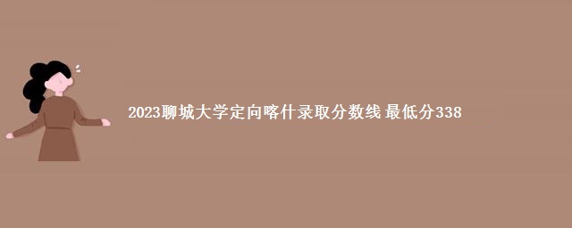 2023聊城大学定向喀什录取分数线 最低分338