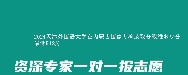 2024天津外国语大学在内蒙古国家专项录取分数线多少分 最低512分