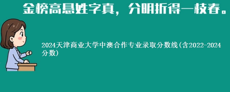 2024天津商业大学中澳合作专业录取分数线(含2022-2024分数)