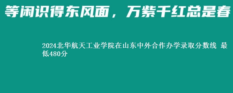 2024北华航天工业学院在山东中外合作办学在湖南哪个专业分数线最低 最低480分