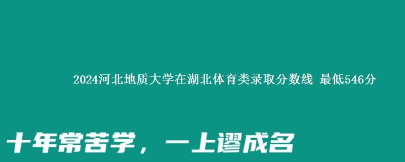 2024河北地质大学在湖北体育类在湖南哪个专业分数线最低 最低546分