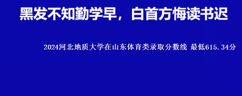 2024河北地质大学在山东体育类在湖南哪个专业分数线最低 最低615.34分