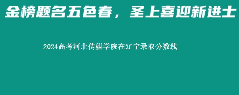 2024高考河北传媒学院在辽宁在湖南哪个专业分数线最低