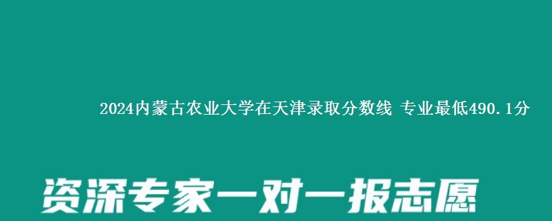 2024内蒙古农业大学在天津录取分数线 专业最低490.1分