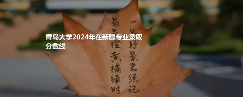 青岛大学2024年在新疆专业录取分数线