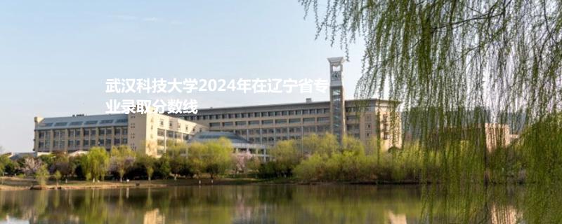 武汉科技大学2024年在辽宁省专业录取分数线