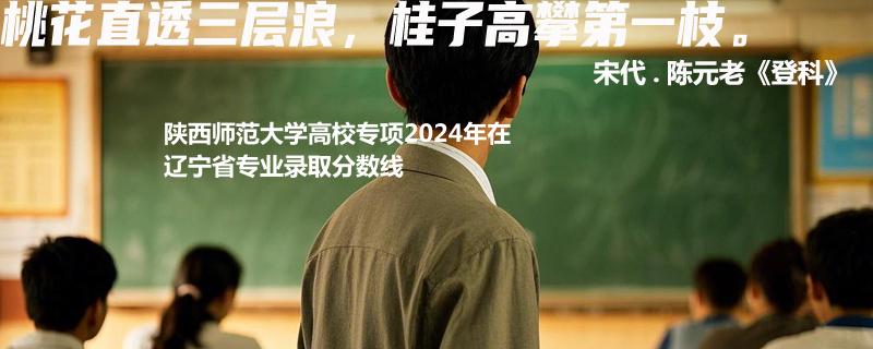 陕西师范大学高校专项2024年在辽宁省专业录取分数线