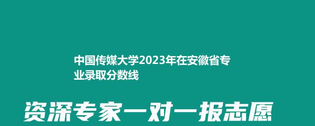 中国传媒大学2024中外合作办学在安徽最低录取分数线